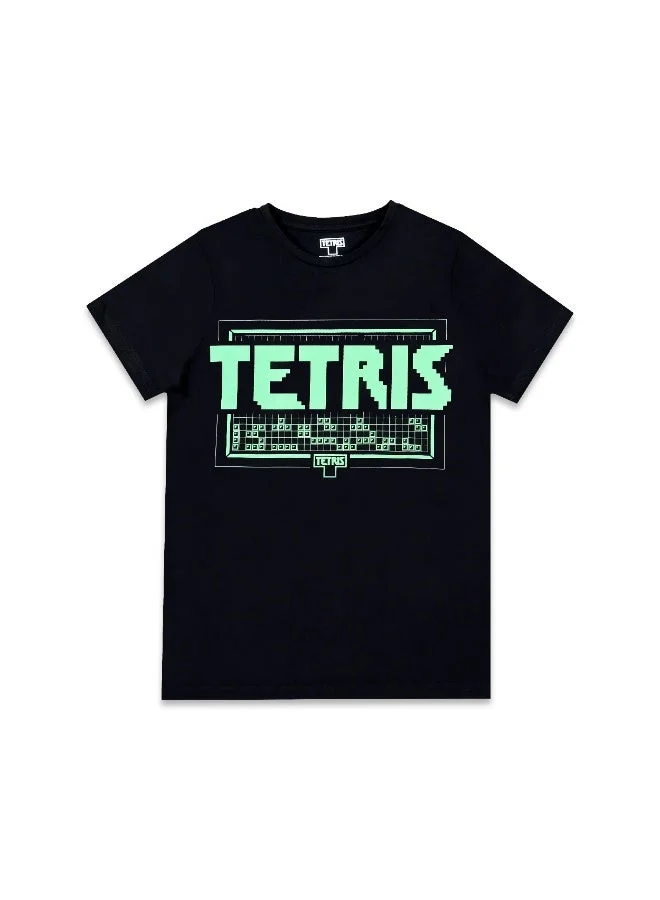 Trucare Tetris  Boy's Short Sleeve 100% Cotton T-Shirt